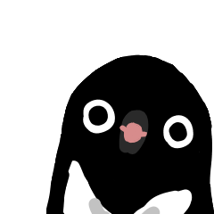 [LINEスタンプ] まん丸目のアデリーペンギンスタンプ