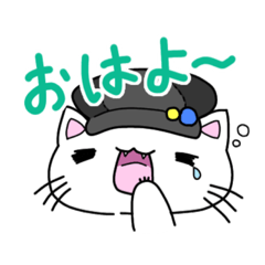 [LINEスタンプ] 帽子被った猫のシロとクロ