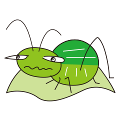 [LINEスタンプ] バッタ君の暮らし