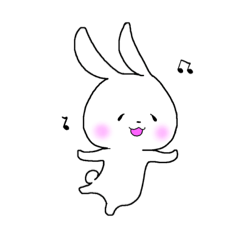 [LINEスタンプ] さくらほっぺ(うさぎ)