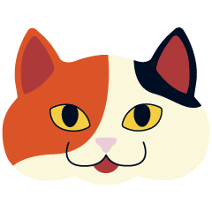 [LINEスタンプ] かわいい猫のスタンプ 三毛猫 日常会話編1