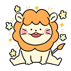 [LINEスタンプ] 現れた！ 赤ちゃんライオン。