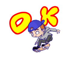 [LINEスタンプ] ゆるスケーター
