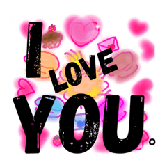 [LINEスタンプ] "LOVE"endless.(o^^o)