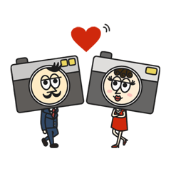 [LINEスタンプ] Mr.＆Mrs.CAMERA