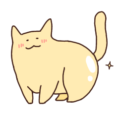 [LINEスタンプ] ぽてぽて猫