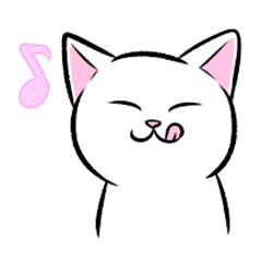 [LINEスタンプ] 白猫もちおと仲間たち