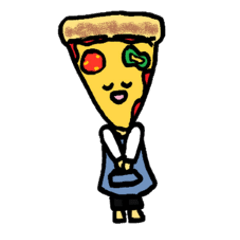 [LINEスタンプ] ピザ屋さんに使ってほしい おいしいピザの画像（メイン）