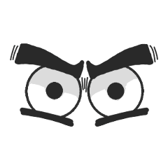 [LINEスタンプ] 目は喋る01
