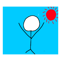 [LINEスタンプ] 棒な人間のスタンプ
