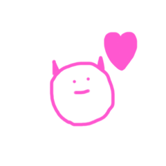 [LINEスタンプ] ゆるだらあくま。（LOVE）