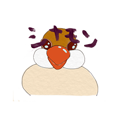 [LINEスタンプ] シナモン文鳥のシナモン