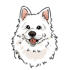 [LINEスタンプ] サモエド「パセポン」 第一弾