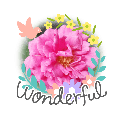 [LINEスタンプ] Sticker flower お花のスタンプ