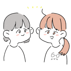 [LINEスタンプ] 絵柄が2種類あるよ！スタンプ