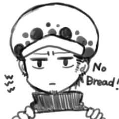 [LINEスタンプ] ONE PIECE ローがパンを拒否するスタンプ