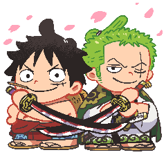 [LINEスタンプ] ONE PIECE 海賊王と大剣豪スタンプ