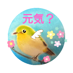 [LINEスタンプ] 毎日に優しさを♥️(小鳥のパステル画)