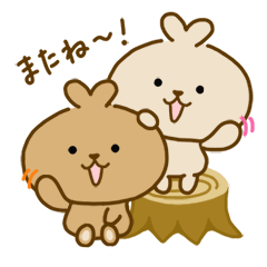 [LINEスタンプ] もちっころうさぎ