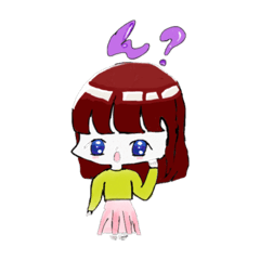 [LINEスタンプ] ミニキャラ ん？