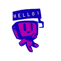 [LINEスタンプ] マゼンタモニタ