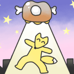 [LINEスタンプ] にこにこ狐
