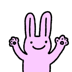 [LINEスタンプ] あいさつ うさぎ