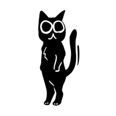 [LINEスタンプ] 黒猫のすもつ2  可愛い猫の癒しスタンプ