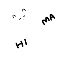 [LINEスタンプ] きまぐれしろねこ.