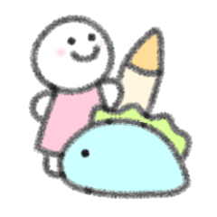 [LINEスタンプ] コロちゃんととかげ（まいにちのおとも編）