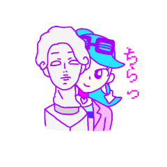 [LINEスタンプ] vaporwave girl sticker