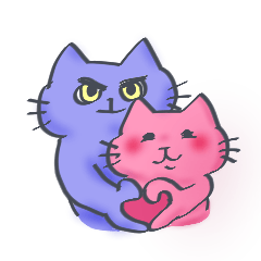 [LINEスタンプ] 恋人にゃんこ