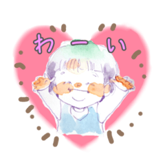 [LINEスタンプ] 水彩ガールズ 日常