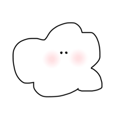 [LINEスタンプ] 白くて小さな生きものふわふわちゃん