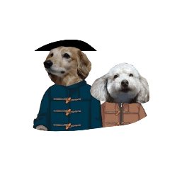 [LINEスタンプ] おもしろ仲良し犬スタンプ