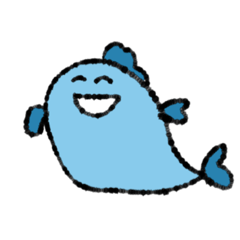 [LINEスタンプ] じゆうなアジ【お魚シリーズ】