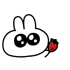 [LINEスタンプ] きゅるんなうさぎ その3