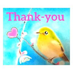[LINEスタンプ] 毎日に優しさを♥️ Little bird greetings