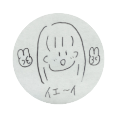 [LINEスタンプ] てがきの女の子。