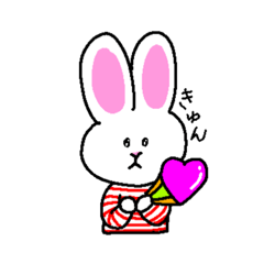 [LINEスタンプ] まっしろなのにきなこ。