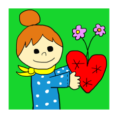 [LINEスタンプ] ほっこりgirl