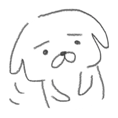 [LINEスタンプ] 卵を割る犬