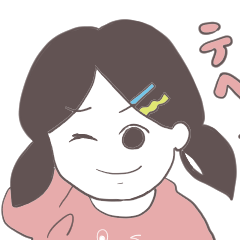 [LINEスタンプ] 心の優しいおんなのこ