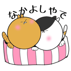 [LINEスタンプ] 使える！ふたごの猫☆彡