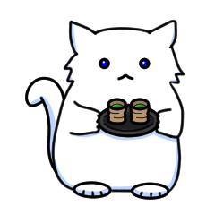 [LINEスタンプ] ゆるふわ白猫星人その四 セリフ無し