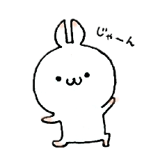 [LINEスタンプ] もちあたまうさぎ6