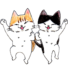 [LINEスタンプ] ハチワレ猫と仲間の日常3