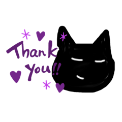[LINEスタンプ] 黒猫lovers