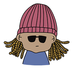 [LINEスタンプ] dreadlocks man