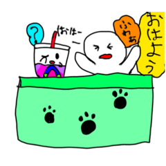 [LINEスタンプ] まるまるくん＋どりんくさん〜momo〜